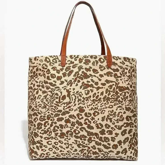 Madewell The Canvas Transport Tote Print Edition Cheetah/Leopard - Picture 2 of 11
